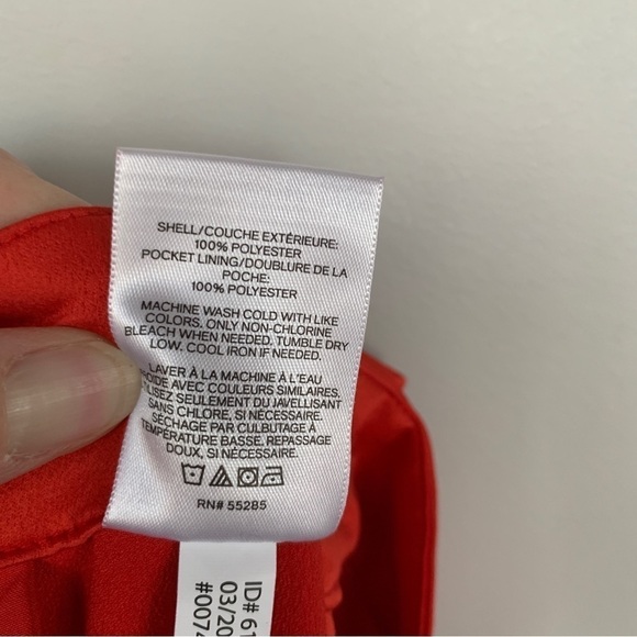 Express Wide Leg Red Trouser Pants Size 12R NWT - Picture 8 of 8